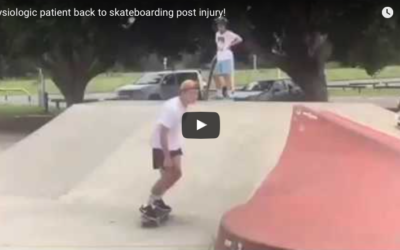 Physiologic patient back to skateboarding post ankle injury!